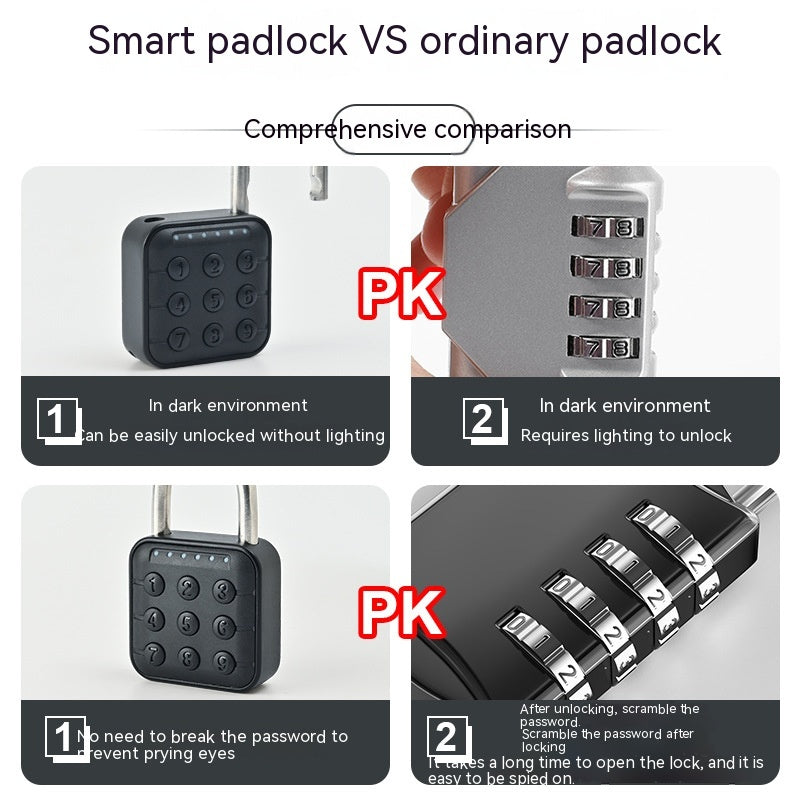 Smart Fitness Padlock with Fingerprint 
