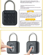 Smart Fitness Padlock with Fingerprint 