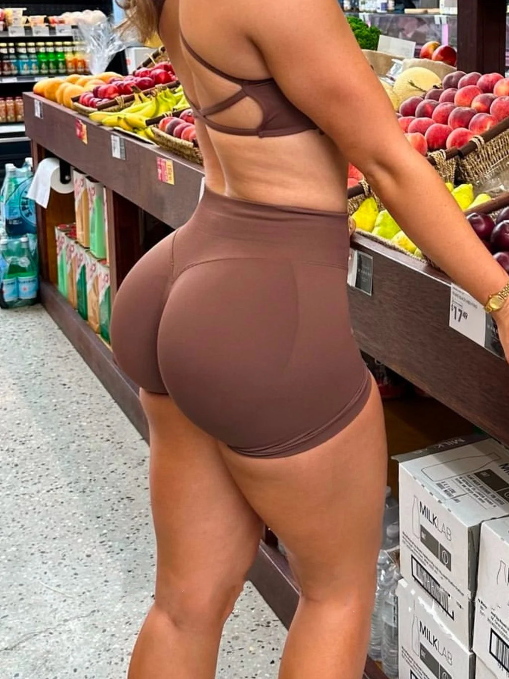 Nahtlose Damen Fitness Shorts